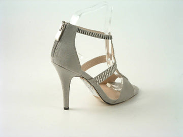 Glitz Shoes Sandal Faux Suede Pink, Grey Sabatiné High Heel Glitz Shoes